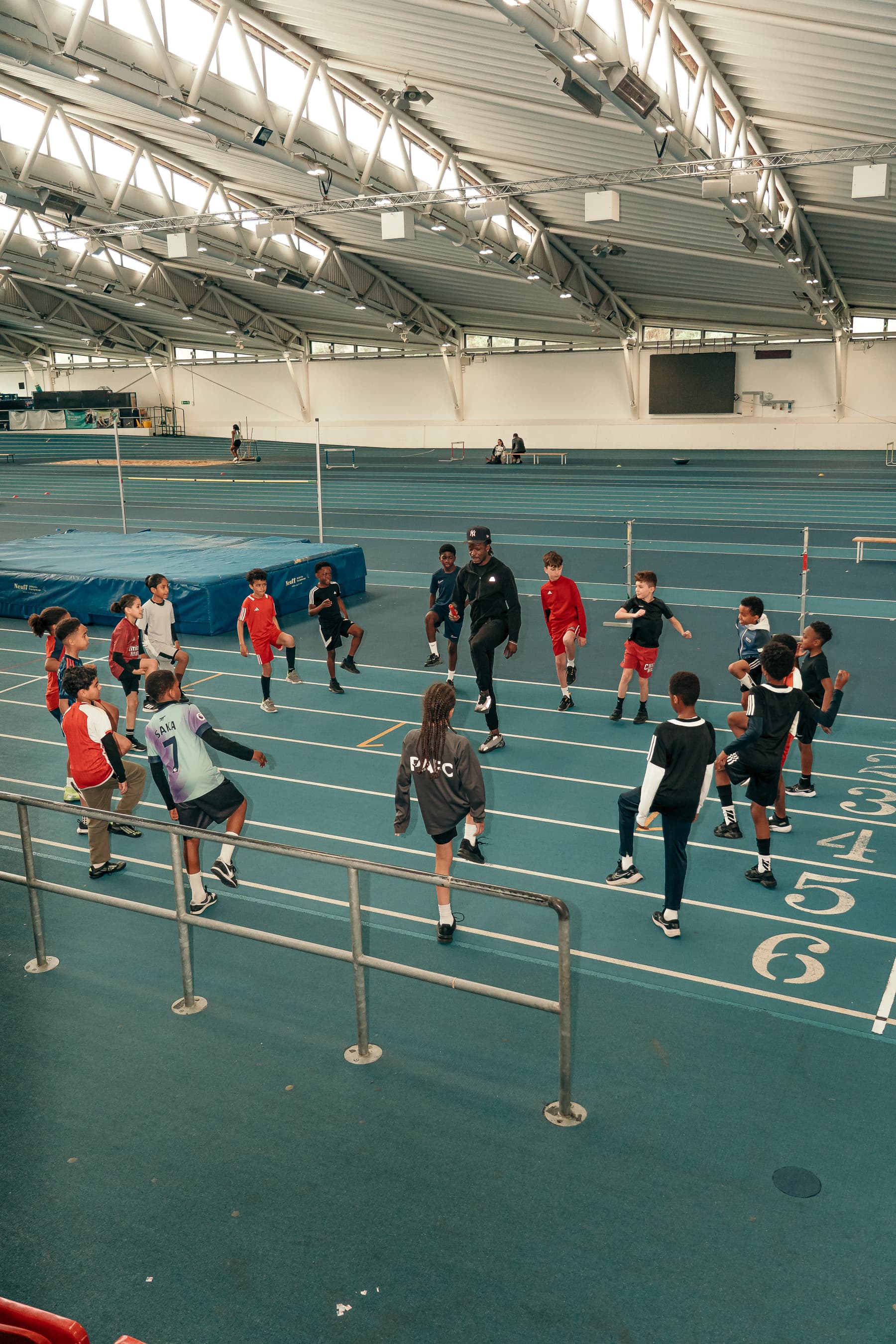 Young people participating in sports